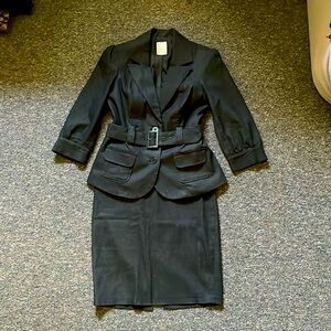 Dark Grey Smart Set Skirt Suit